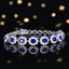 14K GOLD 3.89 CTW NATURAL SAPPHIRE & DIAMOND BRACELET