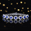 14K GOLD 3.89 CTW NATURAL SAPPHIRE & DIAMOND BRACELET