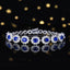 14K GOLD 3.89 CTW NATURAL SAPPHIRE & DIAMOND BRACELET