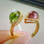 14K GOLD 2.69 CTW NATURAL TOURMALINE & DIAMOND RING