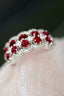 14K GOLD 1.29 CTW NATURAL RUBY & DIAMOND RING