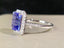 14K GOLD 2.73 CTW NATURAL TANZANITE & DIAMOND RING
