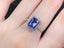 14K GOLD 2.73 CTW NATURAL TANZANITE & DIAMOND RING