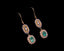 14K GOLD 1.2 CT NATURAL EMERALD & PEARL EARRINGS