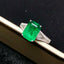 14K GOLD 2.33 CTW NATURAL EMERALD & DIAMOND RING