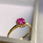14K GOLD 0.73 CT NATURAL RUBY & DIAMOND RING