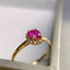 14K GOLD 0.73 CT NATURAL RUBY & DIAMOND RING