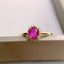 14K GOLD 0.73 CT NATURAL RUBY & DIAMOND RING