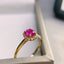 14K GOLD 0.73 CT NATURAL RUBY & DIAMOND RING