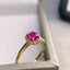 14K GOLD 0.73 CT NATURAL RUBY & DIAMOND RING