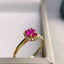 14K GOLD 0.73 CT NATURAL RUBY & DIAMOND RING