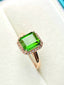 14K GOLD 2.56 CT NATURAL TOURMALINE & MOISSANITE RING