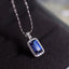 14K GOLD 1.93 CTW NATURAL SAPPHIRE & DIAMOND PENDANT( WITHOUT CHAIN )