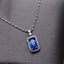14K GOLD 1.93 CTW NATURAL SAPPHIRE & DIAMOND PENDANT( WITHOUT CHAIN )