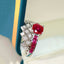 14K GOLD 1.80 CTW NATURAL RUBY & RUBY RING