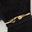 14K GOLD 1.2 CT NATURAL SAPPHIRE & SAPPHIRE BANGLE