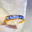 14K GOLD 1.55 CT NATURAL SAPPHIRE & DIAMOND RING
