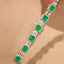 14K GOLD 3.65 CTW NATURAL EMERALD & DIAMOND BRACELET