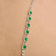 14K GOLD 3.65 CTW NATURAL EMERALD & DIAMOND BRACELET