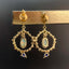 14K GOLD 0.4 CT NATURAL OPAL & COLOURED GEMSTONE EARRINGS