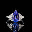 14K GOLD 2.08 CT NATURAL TANZANITE & DIAMOND RING