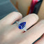 14K GOLD 2.08 CT NATURAL TANZANITE & DIAMOND RING