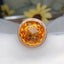 14K GOLD 11 CT NATURAL CITRINE & DIAMOND RING