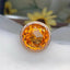 14K GOLD 11 CT NATURAL CITRINE & DIAMOND RING