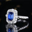 14K GOLD 2.68 CTW NATURAL SAPPHIRE & DIAMOND RING/PENDANT( WITHOUT CHAIN )