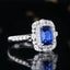 14K GOLD 2.68 CTW NATURAL SAPPHIRE & DIAMOND RING/PENDANT( WITHOUT CHAIN )