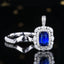 14K GOLD 2.68 CTW NATURAL SAPPHIRE & DIAMOND RING/PENDANT( WITHOUT CHAIN )