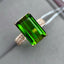 14K GOLD 7.71 CTW NATURAL TOURMALINE & DIAMOND RING
