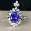 14K GOLD 2.40 CTW NATURAL TANZANITE & DIAMOND RING/PENDANT( WITHOUT CHAIN )