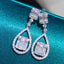 14K GOLD 1.7 CT NATURAL H DIAMOND EARRINGS