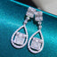 14K GOLD 1.7 CT NATURAL H DIAMOND EARRINGS