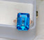 14K GOLD 21.80 CT NATURAL TOPAZ & DIAMOND & SAPPHIRE RING