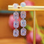 14K GOLD 5.04 CTW NATURAL PADPARADSCHA SAPPHIRE & DIAMOND EARRINGS