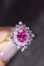 14K GOLD 1.98 CTW NATURAL PADPARADSCHA SAPPHIRE & DIAMOND RING