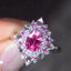 14K GOLD 1.98 CTW NATURAL PADPARADSCHA SAPPHIRE & DIAMOND RING