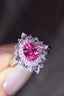 14K GOLD 1.98 CTW NATURAL PADPARADSCHA SAPPHIRE & DIAMOND RING