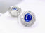 14K GOLD 4.49 CTW NATURAL SAPPHIRE & DIAMOND EARRINGS