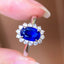 14K GOLD 1.90 CTW NATURAL SAPPHIRE & DIAMOND RING