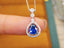 14K GOLD 0.97 CTW NATURAL SAPPHIRE & DIAMOND NECKLACE