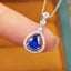 14K GOLD 0.97 CTW NATURAL SAPPHIRE & DIAMOND NECKLACE