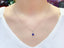 14K GOLD 0.97 CTW NATURAL SAPPHIRE & DIAMOND NECKLACE