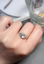 14K GOLD 1.2 CT NATURAL AQUAMARINE & DIAMOND RING