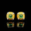 14K GOLD 0.43 CTW NATURAL EMERALD & DIAMOND EARRINGS