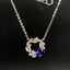 14K GOLD 0.78 CTW NATURAL SAPPHIRE & DIAMOND NECKLACE
