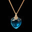 14K GOLD 21.69 CTW NATURAL TOPAZ & DIAMOND PENDANT( WITHOUT CHAIN )
