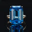 14K GOLD 15.55 CT NATURAL TOPAZ & DIAMOND RING
